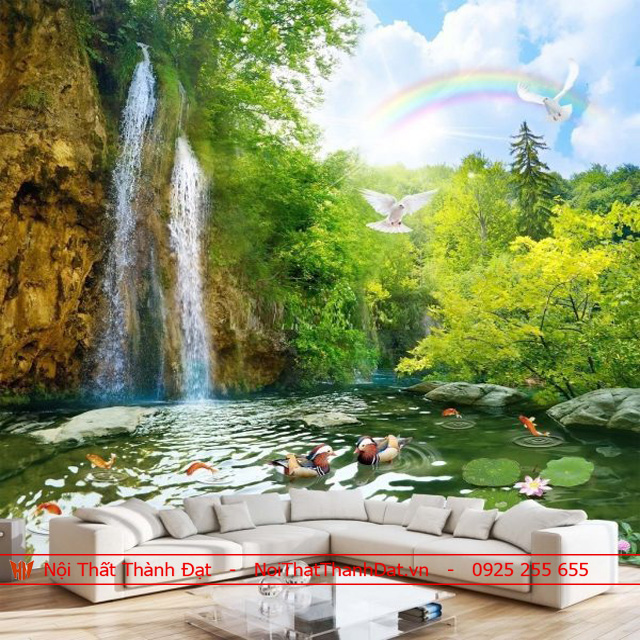 Tranh lụa 3D in nổi 400% mực UV Mỹ