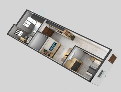 Thiết kế thi công trọn gói nhà a Quân - Chung cư Hoàng Huy